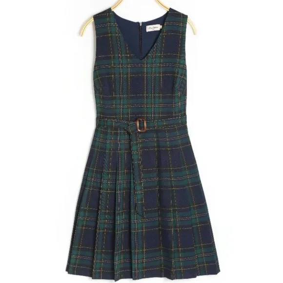 Miss Patina Dresses Miss Patina Miriam Tartan Pinafore Poshmark